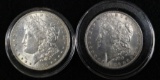 (2) 1896 Philadelphia U. S. Morgan Silver Dollars