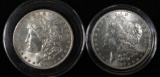 (2) 1887 U. S. Morgan Silver Dollars