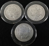 (3) 1878 & 1879 U. S. Morgan Silver Dollars