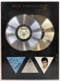 Rick Springfield Living In Oz Silver/ Gold Records