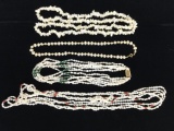 (4) Assorted Freshwater Pearl Necklaces