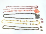 Carved & Polished Stone Necklaces & Earrings