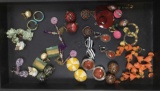 (20) Pairs Of Vintage Costume Clip On Earrings