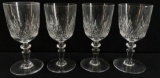 (4) Tiffany & Co. Baccarat Crystal Goblets
