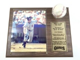 Will Clark Autographed Base Ball & Plaque