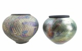 (2) Jon Yukio Higuchi Pottery Vases