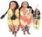 (3pc) Native American Skookum Dolls