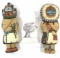 (2) Kachina Dolls & Signed Art Lithograph