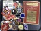 Vintage Marine Corps Brass, Enamel & Patches