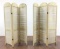 Pair Vintage 3-Panel Floor Screens