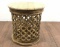 Rustic Contemporary Wood Rings Accent Table