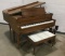 Antique Adam Schaff Walnut Baby Grand Player Piano