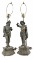 Vintage Don Juan & Don Caesar Sculpture Lamps