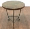 Rustic Copper Top End Table