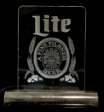 Miller Lite Beer Illuminated Advertising Bar Sign