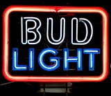 Bud Light Neon Advertising Bar Sign