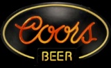 Coors Beer Illuminated Advertising Bar Sign