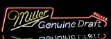 Miller Genuine Draft Neon Advertising Bar Sign