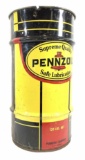 Vintage Tin Pennzoil Advertising Barrel