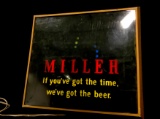 Vintage Illuminated Miller Beer Bar Sign