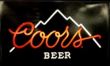 Coors Beer Illuminated Advertising Bar Sign
