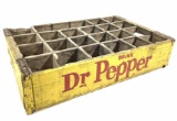 Vintage Wooden Dr Pepper Advertising Crate