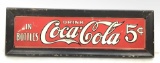 Vintage Coca Cola Framed Tin Sign