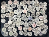 Assorted Advertising Wooden Nickel & Tokens