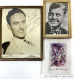 (3pc) Vintage Hollywood Autographs