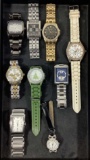 (9)pc Assorted Designer Fashion Wrist Watches