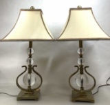 (2pc) Contemporary  Style Table Lamps