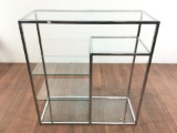 Mid Century Modern Chrome Finish Etagere