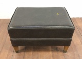 Contemporary Style Faux Leather Ottoman