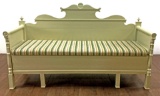 Early Victorian Style Bench With Storage