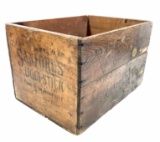 Vintage Stanford’s Inks Advertising Wood Crate