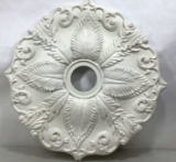 White Filigree Plastic Ceiling Medallion