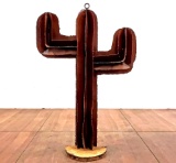 Rustic Metal Saguaro Style Cactus Lawn Art