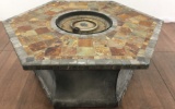 Patio Glow Mosaic Tile Gas Fire Pit / Table