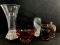 Shannon Rose Vase, Cut To Clear, Lenox Glass