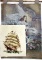 Vintage Religious Tapestry & Ship Textile Art
