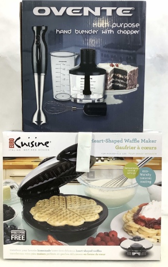 (2pc) Hand Mixer & Waffle Maker