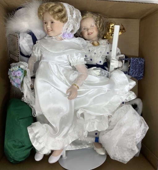 (3pc) Danbury Mint Shirley Temple Dolls