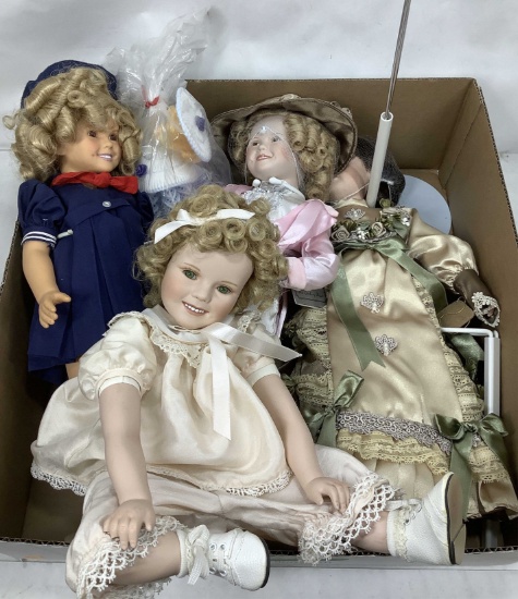 (5pc) Danbury Mint Shirley Temple Doll