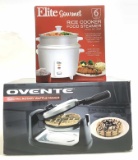 (2pc) Rice Cooker & Electric Rotary Waffle Maker