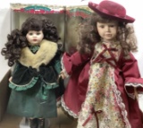 (4pc) Genuine Porcelain Doll Dolls