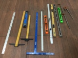 Drywall T, Bubble Levelers, Bar Clamps