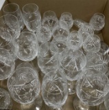 Assorted Pressed Stem Glassware