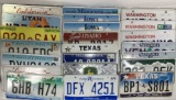 (22) Assorted State License Plates, Texas, Arizona