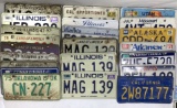 (22) Vintage State License Plates, Alaska, Utah