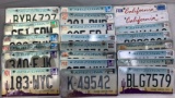 (22) Arizona & California License Plates